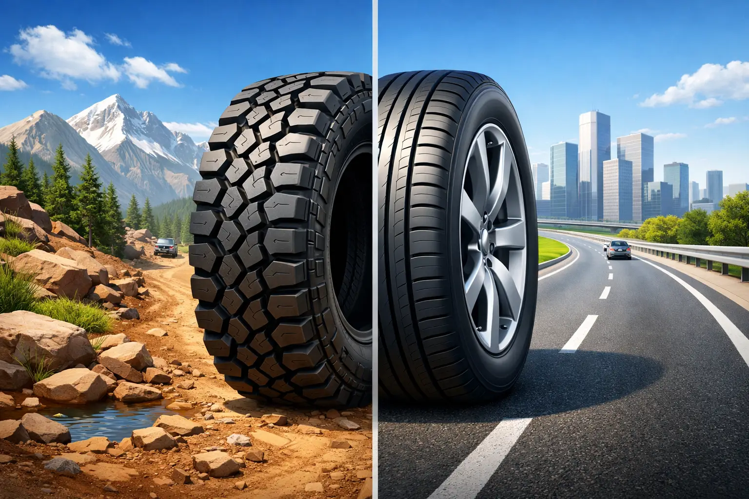 All Terrain vs Highway Tires Explained